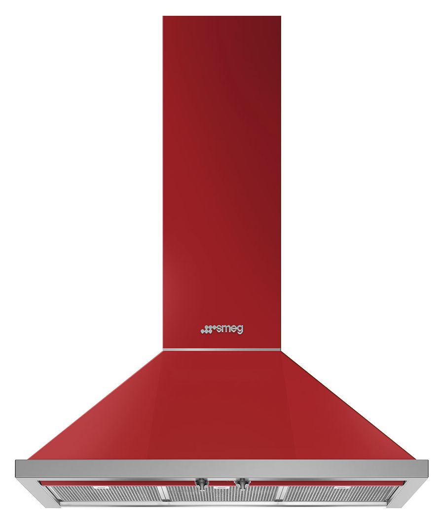 KPF9RD Abluft Dunstabzugshaube/Esse Wand 896 mm (Rot) 