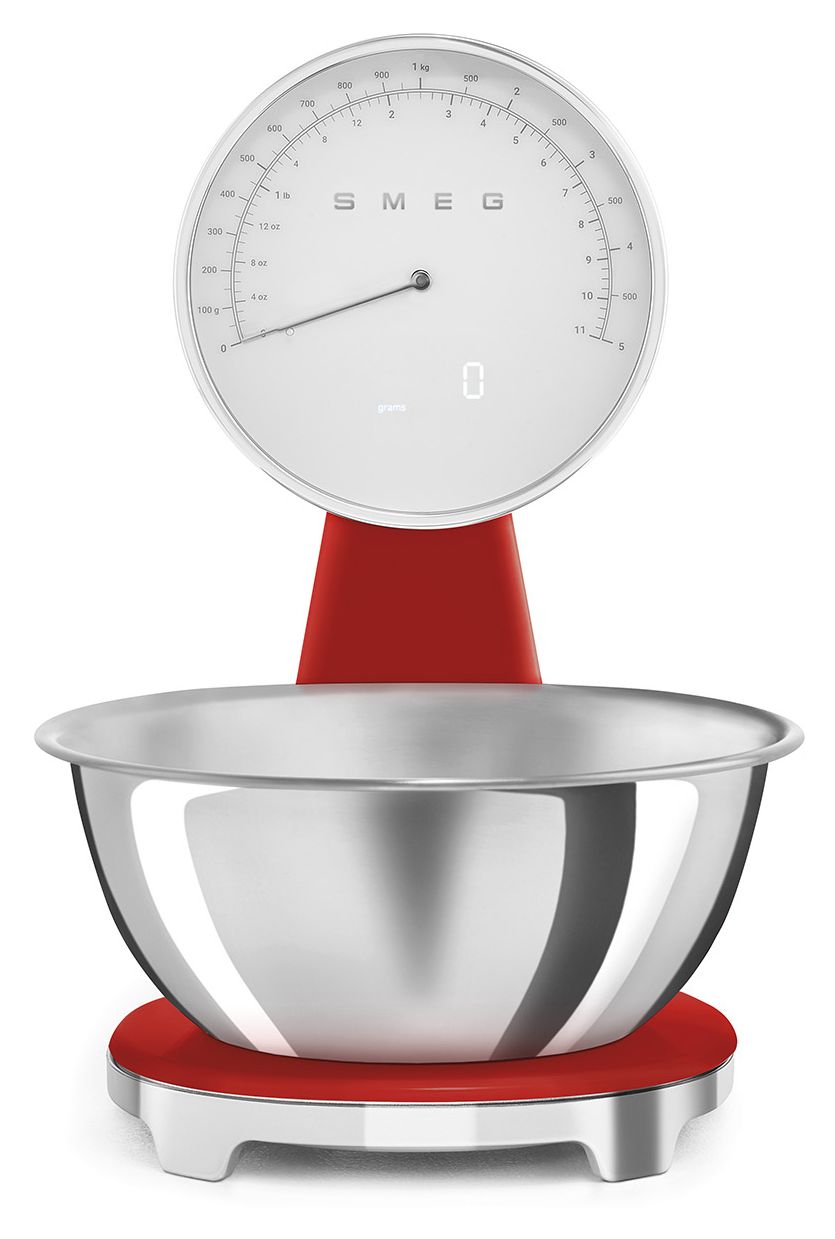 KSF01RDWW Elektronische Küchenwaage bis 5 kg Genauigkeit 1 g  (Rot) 