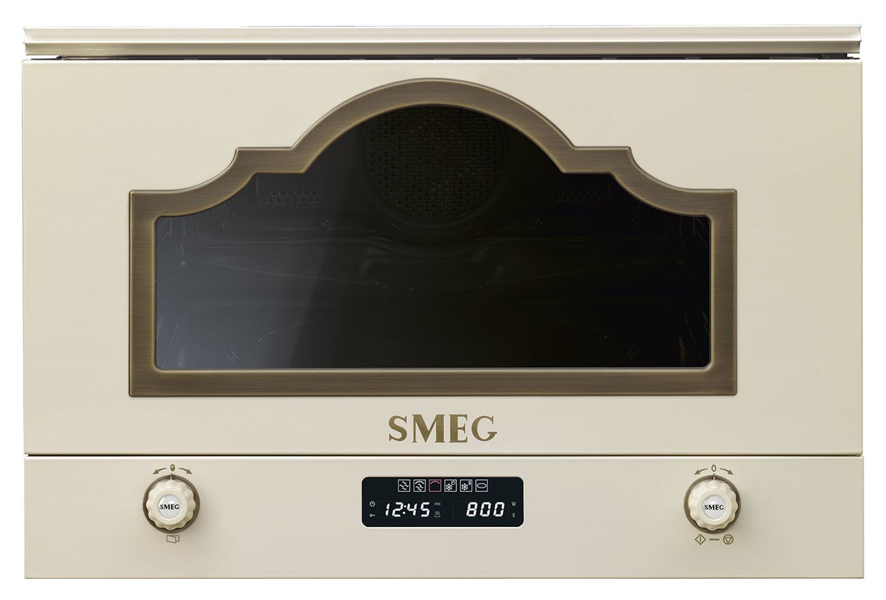 MP722PO Einbau-Mikrowelle 850 W Größe: mittel Grill (Cremefarben) 