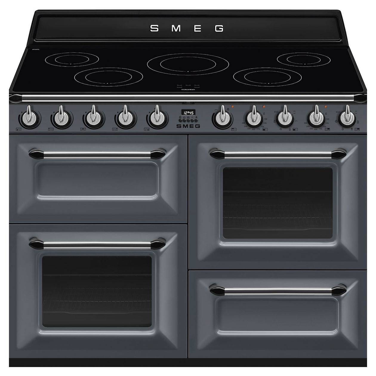 TR4110IGR2 Freistehender Herd Elektro normal 5 Beheizungsarten mit Induktions Kochfeld 