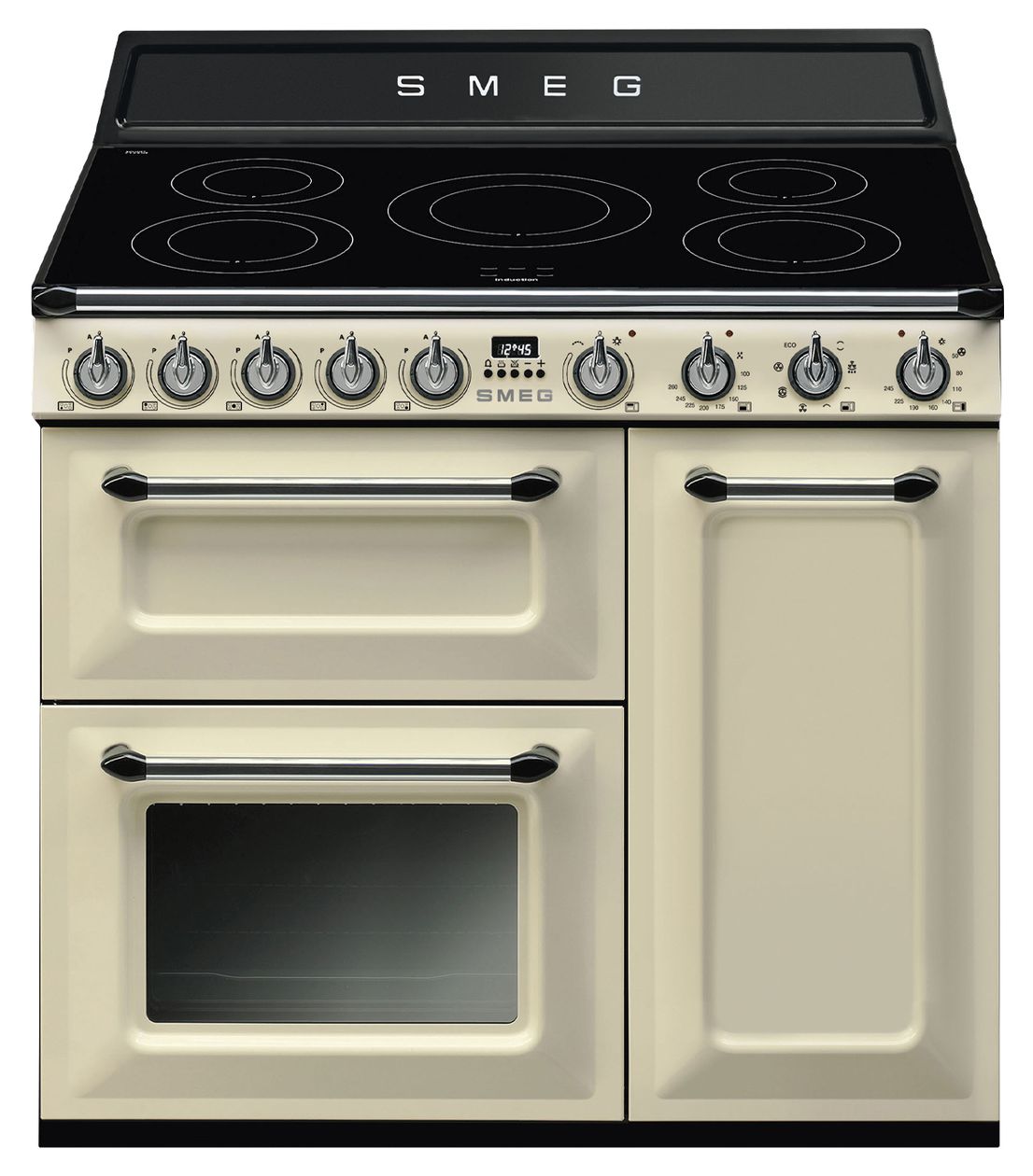 TR93IP2 Range Cooker (Kochherd) Elektro normal 5 Beheizungsarten mit Induktions Kochfeld 
