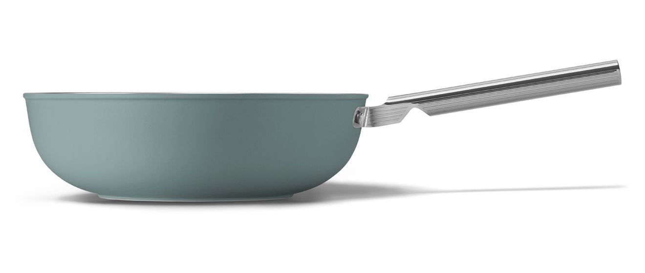 WOF3002EGM Wok 50's Style 30 cm Keramik beschichtet für alle Herdplatten und Backöfen bis 250° Spülmaschinengeeignet 