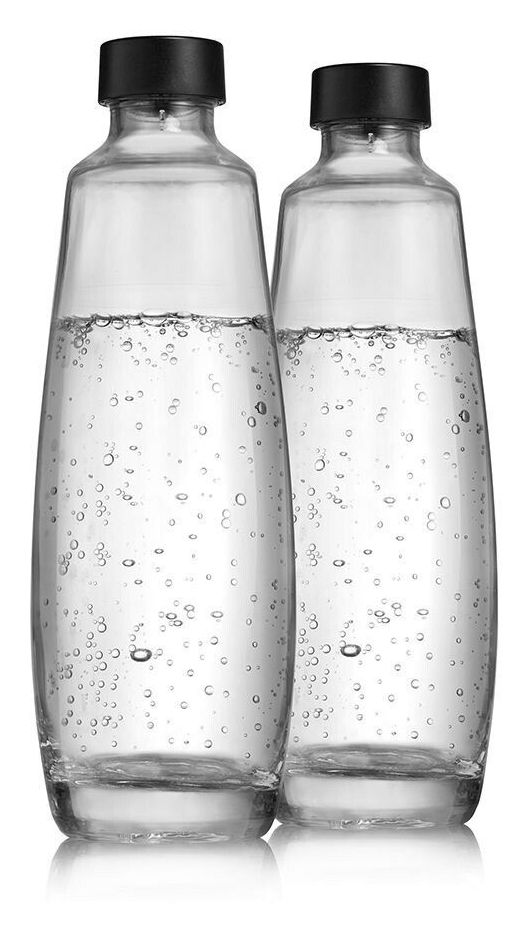 1047202410 Duo-Pack 1 L Glasflasche Glas Karbonisierungskaraffe 