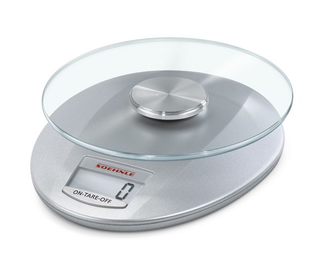 65856 Roma Elektronische Küchenwaage bis 5 kg Genauigkeit 1 g  (Silber) 
