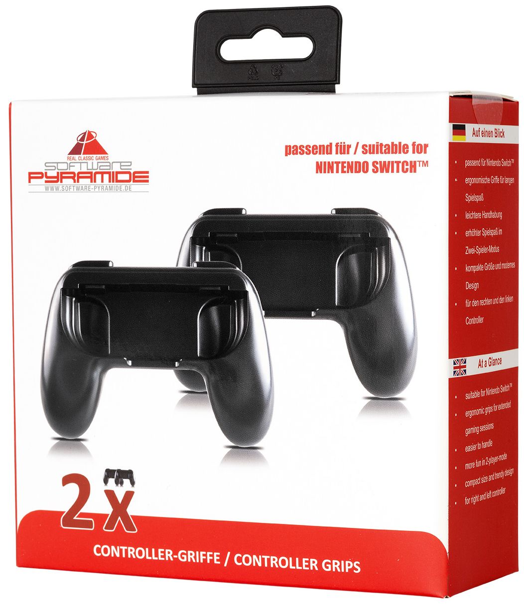 97012 Grip-Kit Doppelpack Gaming-Controllerclip Nintendo Switch (Schwarz) 