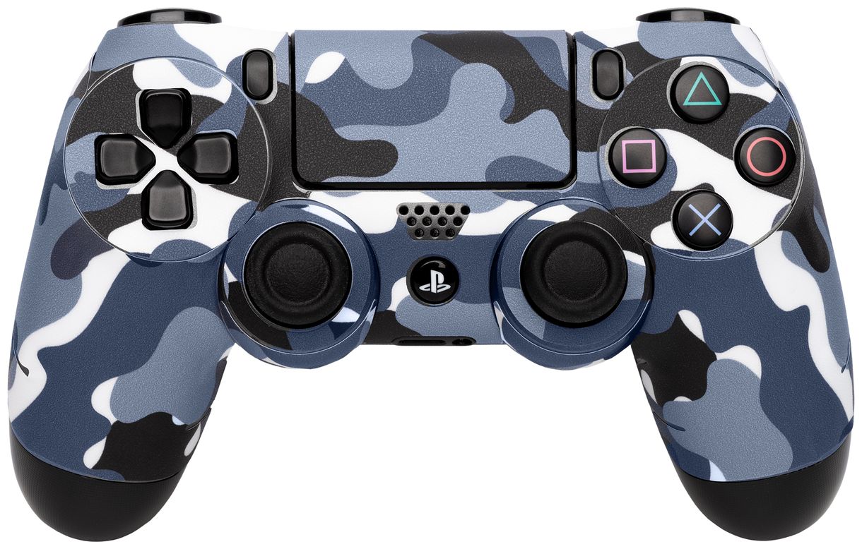 97320 Controller-Skin Gaming controller skin PlayStation 4 (Camouflage, Grau) 