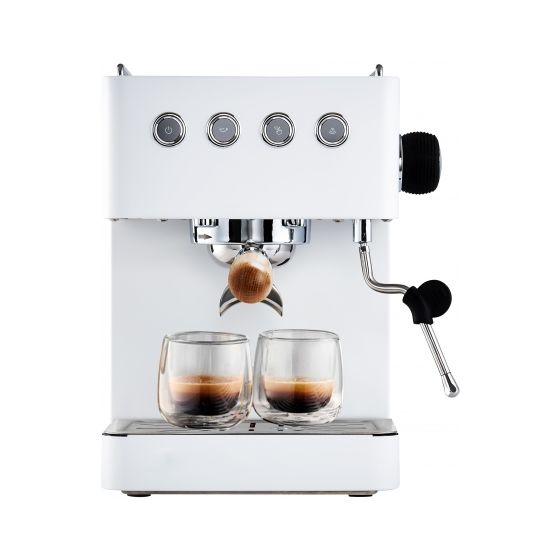 1014 Barista Gran Gusto Siebträger Kaffeemaschine 15 bar 1450 W  (Weiß) 