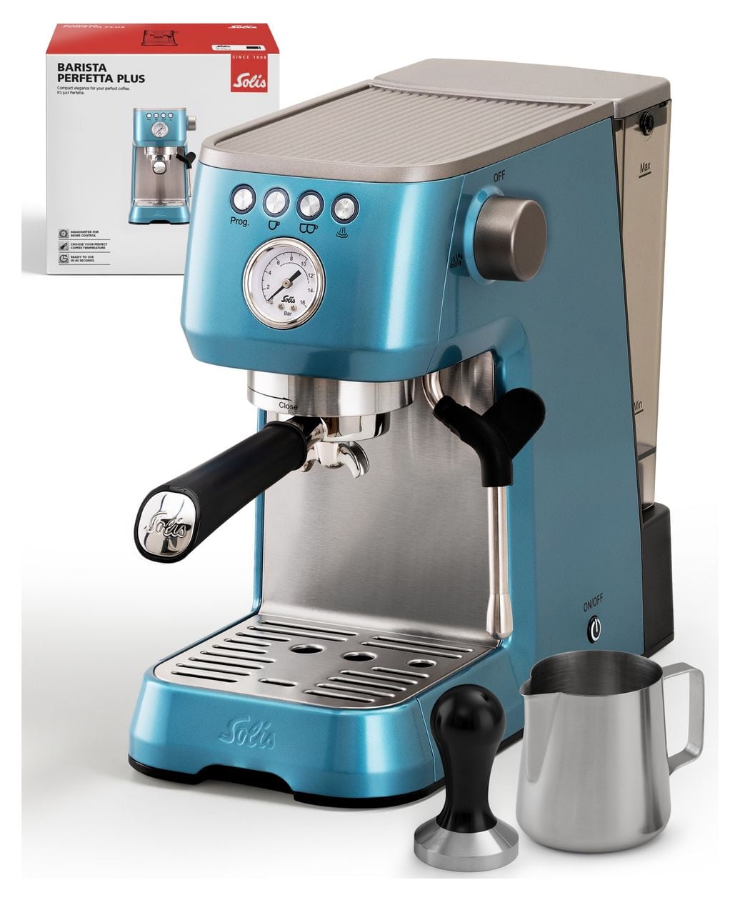1170 Barista Perfetta Plus Siebträger Kaffeemaschine 15 bar 1700 W  (Blau) 