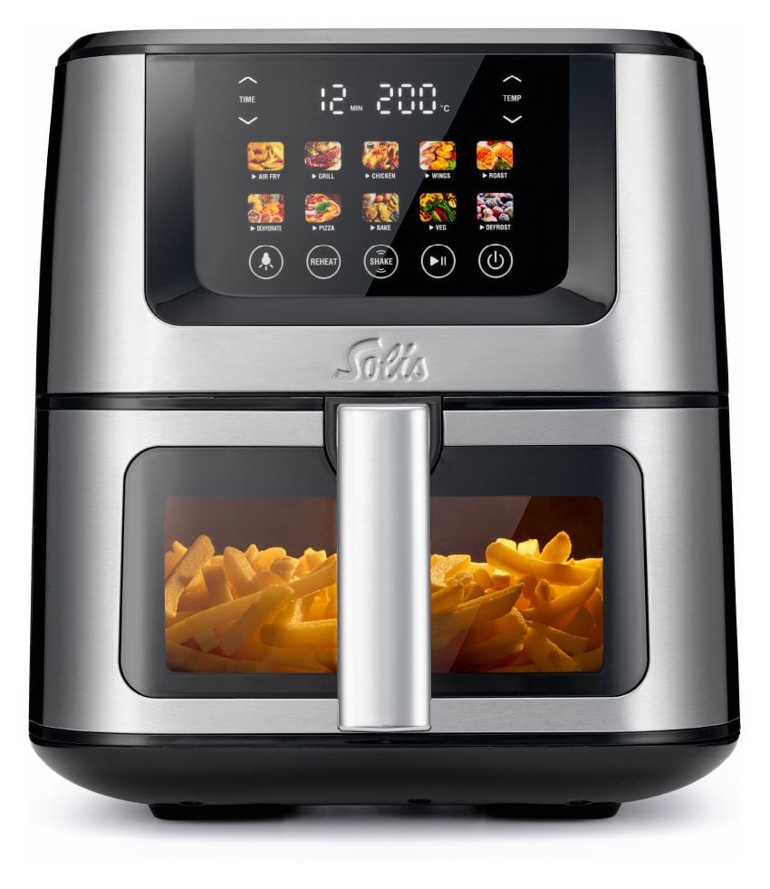 Air Fry & Dry XL Heißluftfritteuse 7,5 l 1870 W  (Schwarz, Silber) 