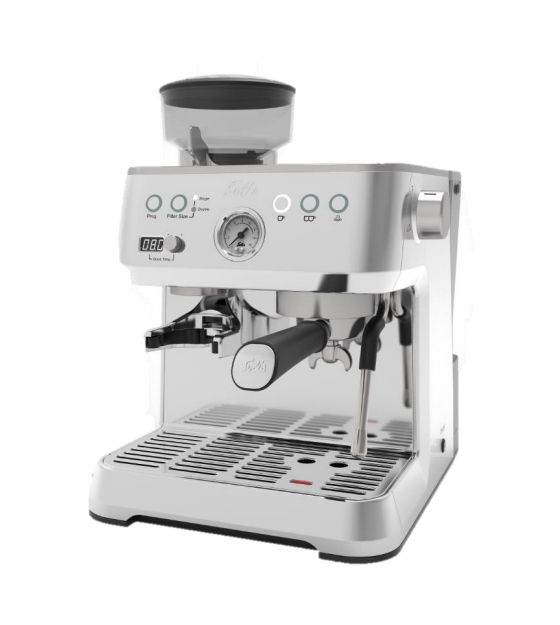 Grind & Infuse Perfetta Siebträger Kaffeemaschine 1640 W  (Edelstahl) 