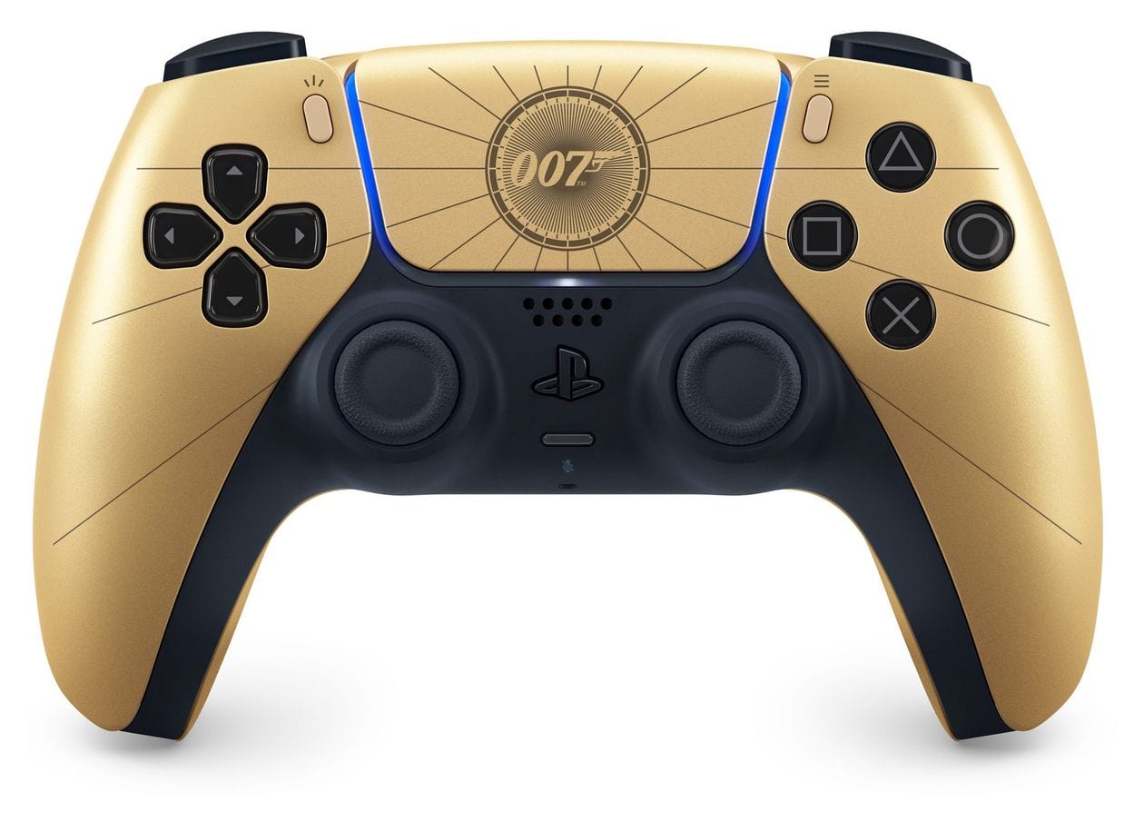 DualSense Wireless Controller - 007 First Light Limited Edition Analog / Digital Gamepad für Android, MAC, PC, PlayStation PS5, iOS  (Schwarz, Gold) 