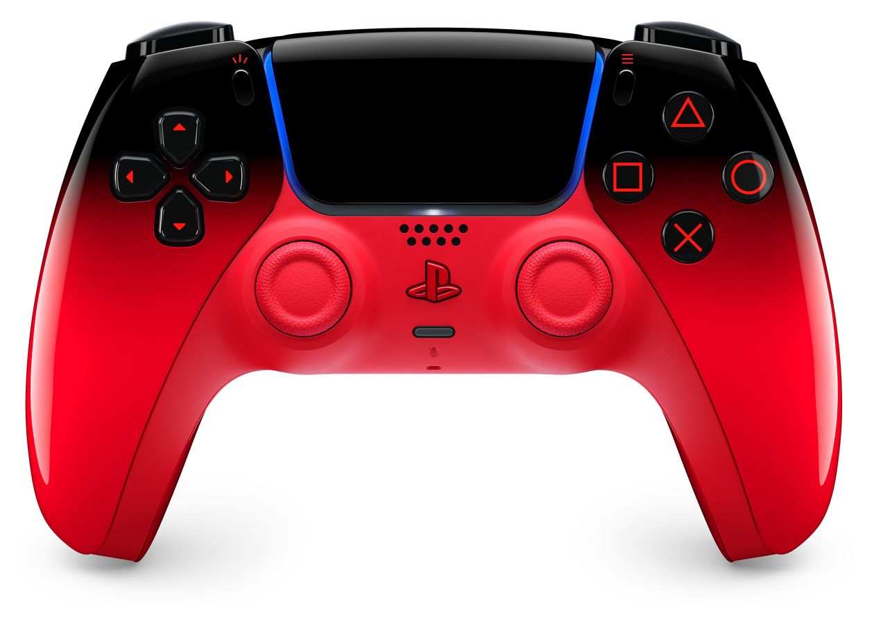DualSense Wireless Controller Analog / Digital Gamepad für Android, MAC, PC, PlayStation PS5, iOS  (Rot, Schwarz) 