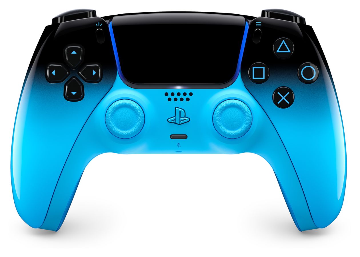 DualSense Wireless Controller Analog / Digital Gamepad für Android, MAC, PC, PlayStation PS5, iOS  (Blau, Schwarz) 
