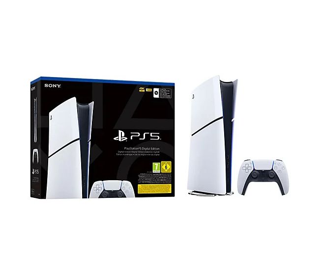 PlayStation PS5 Digital Edition  825 GB  (Schwarz, Weiß) 