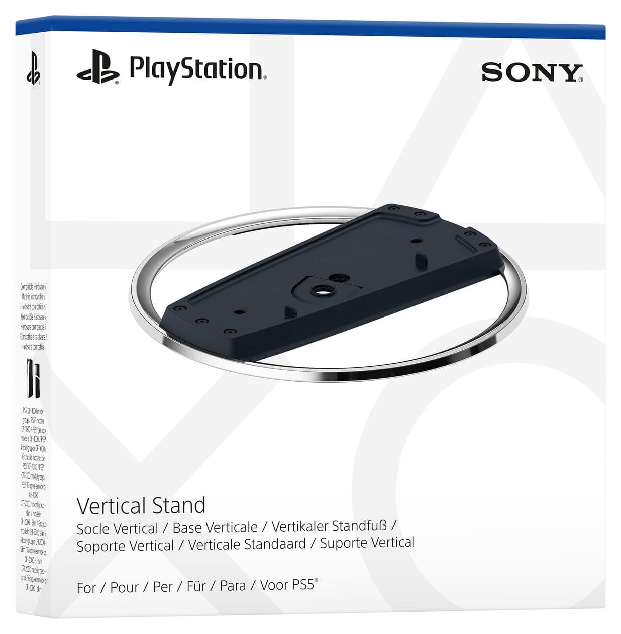 Vertical Stand PlayStation 5 Slim PlayStation 5 Slim, PlayStation 5 Slim Digital Edition  (Schwarz, Chrom) 