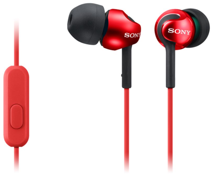 MDR-EX110AP In-Ear Kopfhörer Kabelgebunden (Rot) 