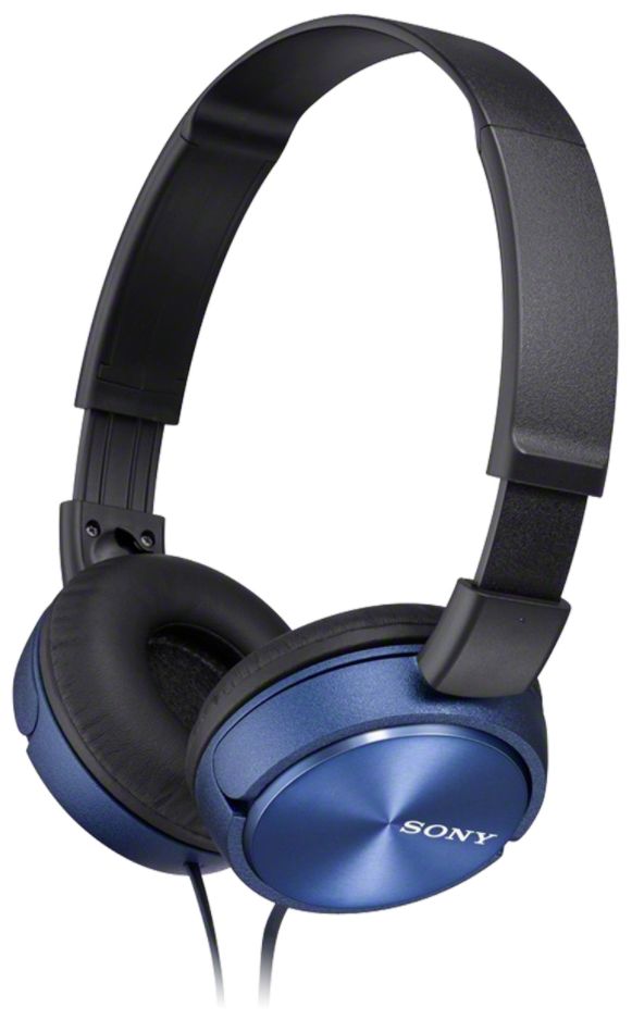 MDR-ZX310L Ohraufliegender Kopfhörer Kabelgebunden (Blau) 