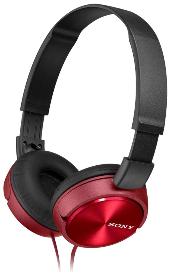 MDR-ZX310R Ohraufliegender Kopfhörer Kabelgebunden (Rot) 