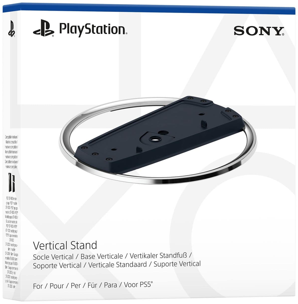 Vertical Stand PlayStation 5 Slim, PlayStation 5 Slim Digital Edition PlayStation 5 Slim (Schwarz, Chrom) 