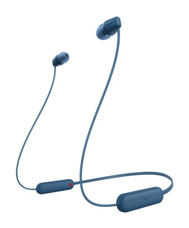 WI-C100 In-Ear Bluetooth Kopfhörer kabellos 25 h Laufzeit IPX4 (Blau) 
