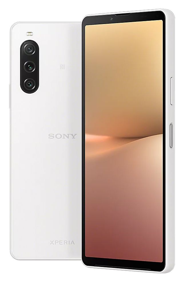 Sony Xperia 10 V 5G Smartphone 15,5 cm (6.1 Zoll) 128 GB Android 48 MP  Dreifach Kamera Dual Sim (holunderweiß) von expert Technomarkt