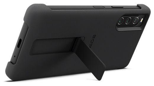 Style Stand Cover Cover für Sony Xperia 10 V (Schwarz) 
