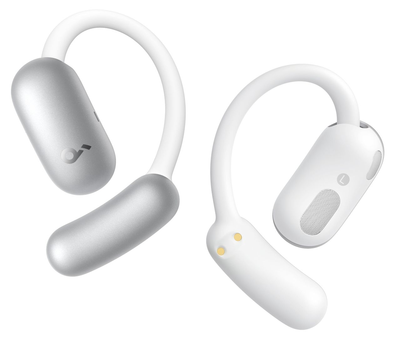 Aerofit 2 Ohraufliegender Bluetooth Kopfhörer kabellos 10 h Laufzeit IP55 USB Typ-C  (Weiß) 