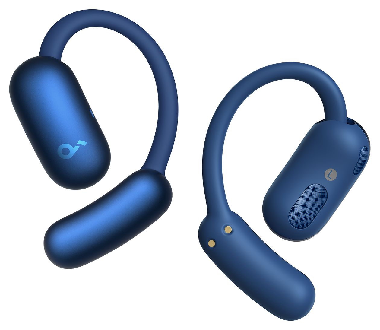 Aerofit 2 Ohraufliegender Bluetooth Kopfhörer kabellos 10 h Laufzeit IP55 USB Typ-C  (Blau) 
