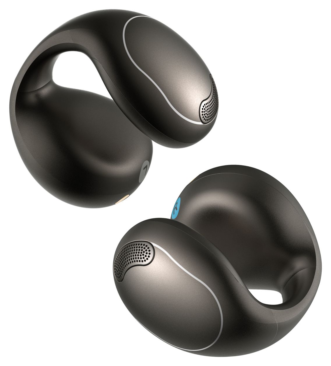 C40i Ohraufliegender Bluetooth Kopfhörer kabellos IPX4  (Schwarz) 