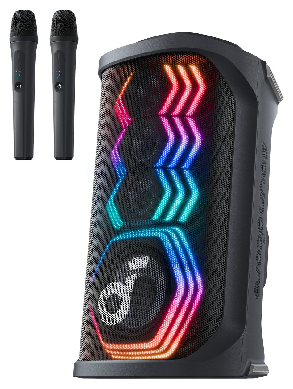 Rave 3S 200 W Bluetooth Lautsprecher IPX4 Laufzeit bis 12 h  (Schwarz) 