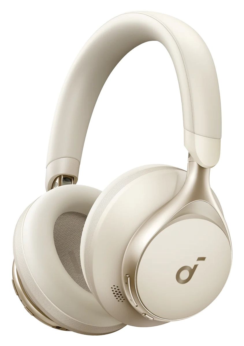 Space One Ohraufliegender Bluetooth Kopfhörer kabelgebunden&kabellos  (Cremefarben) 