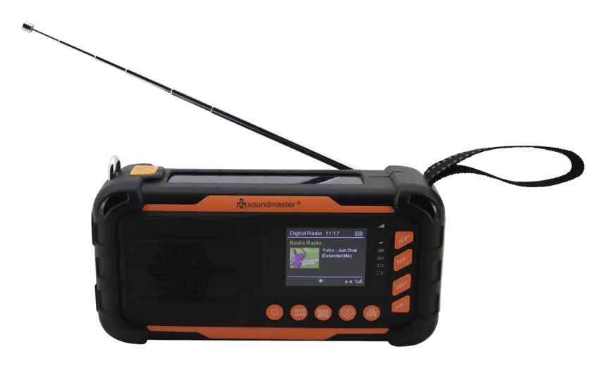 DAB115SW DAB+, FM Radio Tragbar  (Orange, Schwarz) 