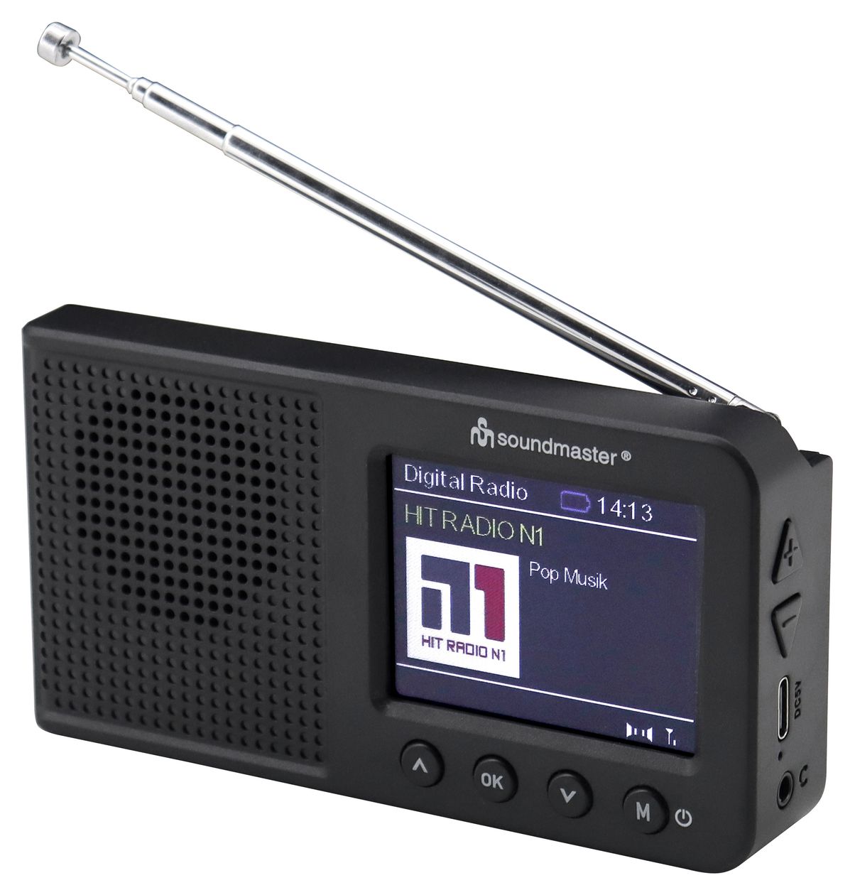 DAB175SW Bluetooth DAB+, FM Radio Tragbar  (Schwarz) 