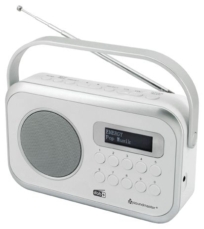 DAB270WE DAB+, FM, UKW Tragbar Radio (Weiß) 