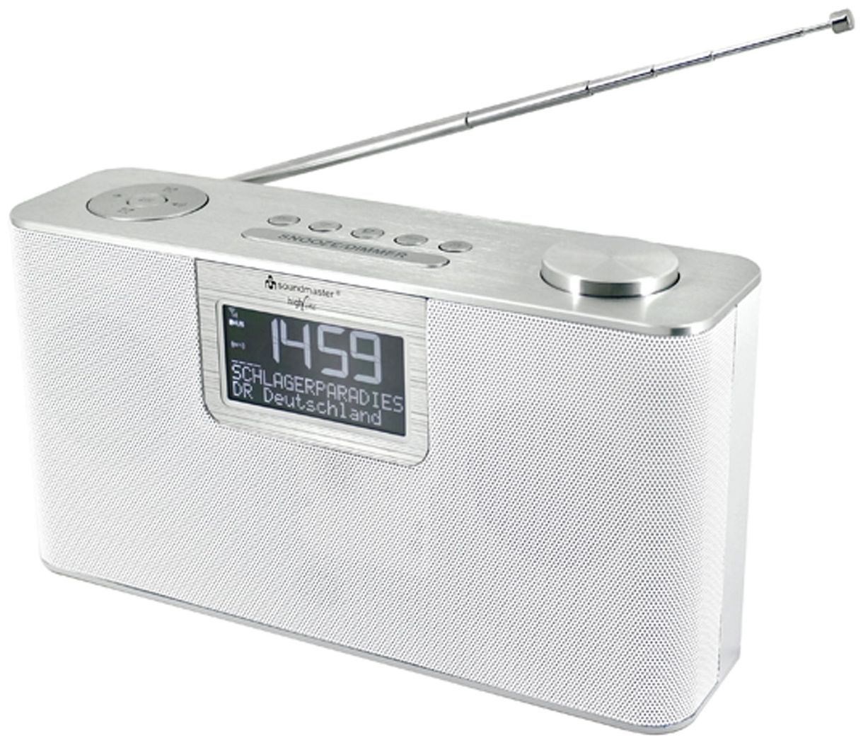DAB700WE Bluetooth DAB+, FM Persönlich Radio (Silber, Weiß) 