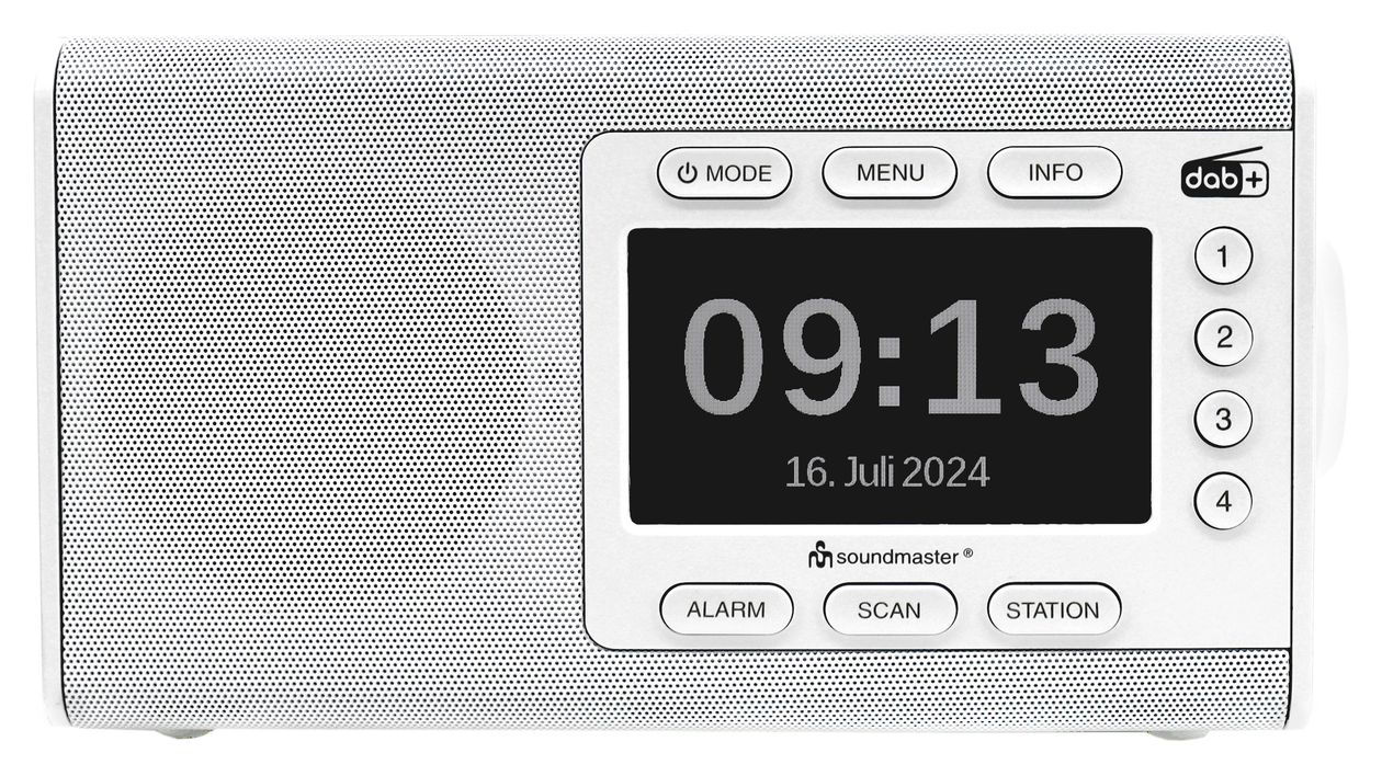 DAB900WE Bluetooth DAB+, FM Radio Tragbar  (Weiß) 