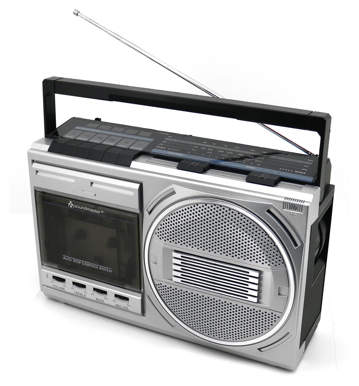 RR20SI FM, MW, SW Radio  (Schwarz, Silber) 
