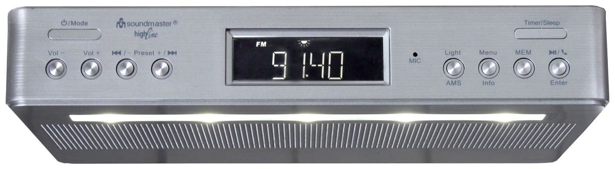 UR2045SI Bluetooth DAB+, FM Persönlich Radio (Silber) 