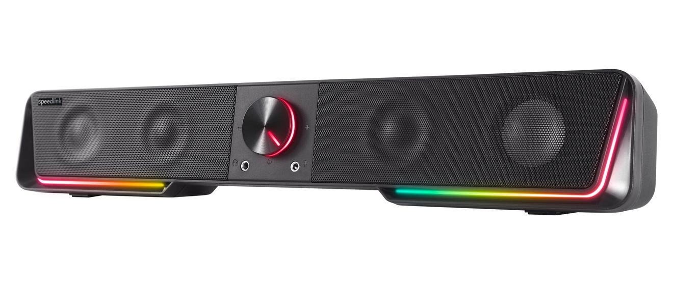 Gravity RGB Soundbar 6 W  (Schwarz) 