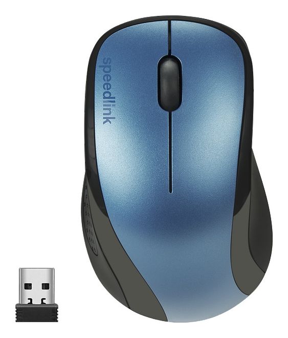 Kappa 1600 DPI Büro Maus Optisch  (Schwarz, Blau) 