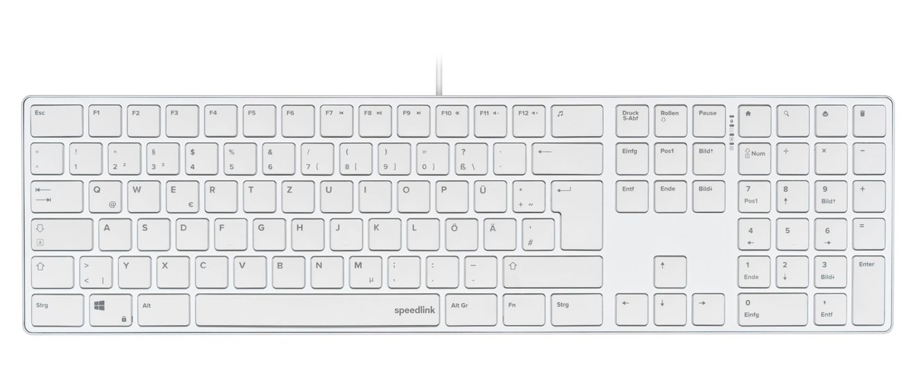 SL-640010 Büro Tastatur USB  (Weiß) 