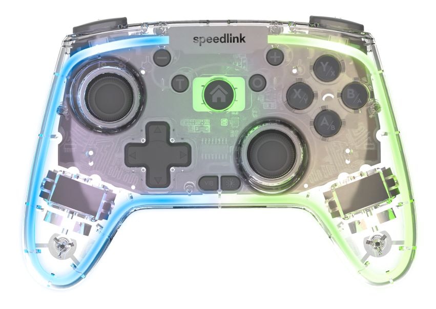 SL-650115-CR Rait NX Analog / Digital Gamepad für PC, Android, Nintendo Switch Lite, Nintendo Switch OLED, Playstation 3  (Transparent) 