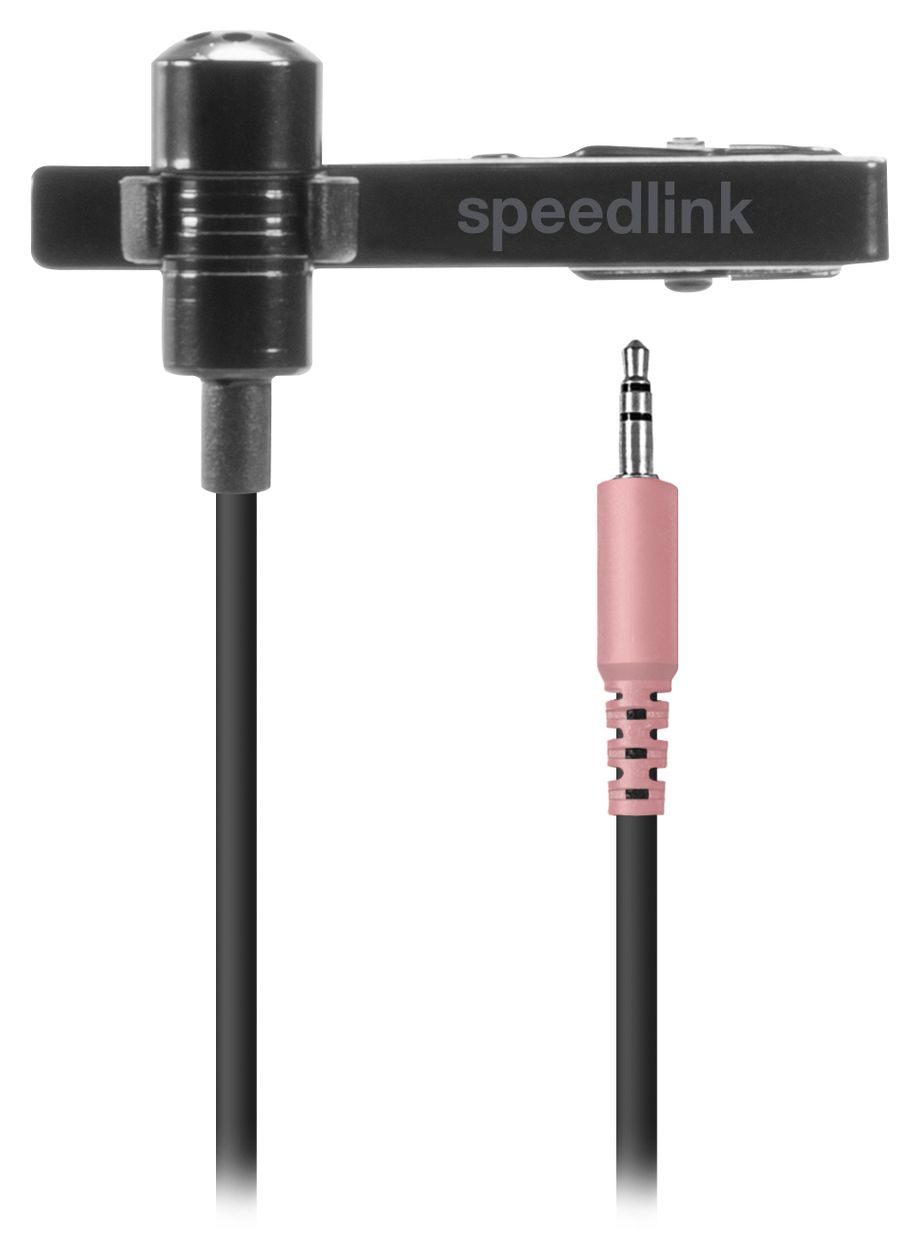 SL-800006 SPED Kabelgebunden Aufsteckbares Mikrofon 3,5 mm (1/8")  (Schwarz) 