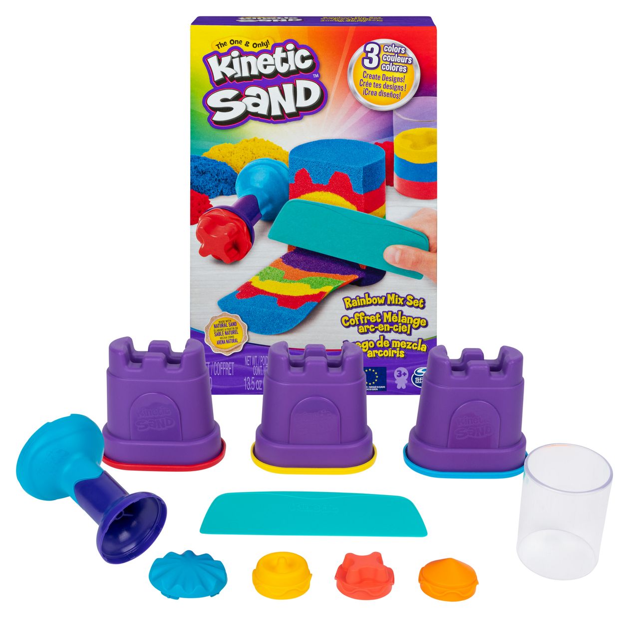 Kinetic Sand Regenbogen Mix Set 