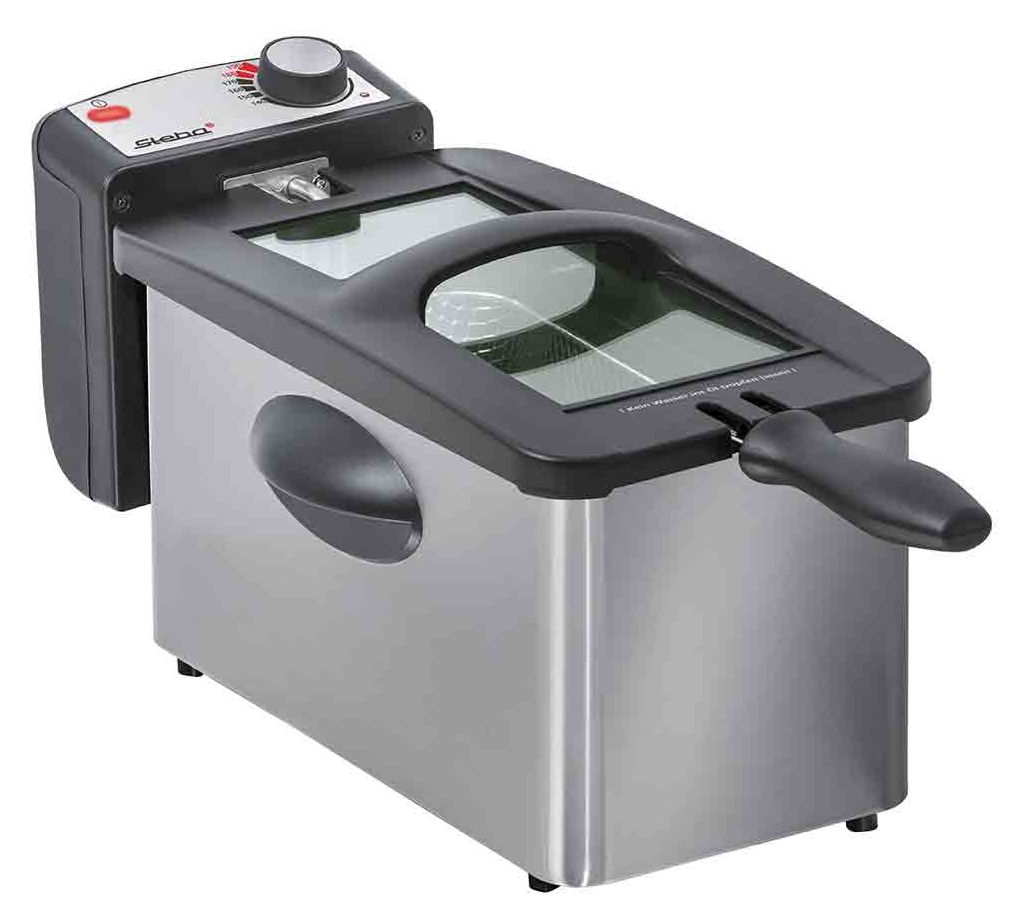 DF180 Edelstahl-Fritteuse 3 l 2000 W  (Edelstahl) 