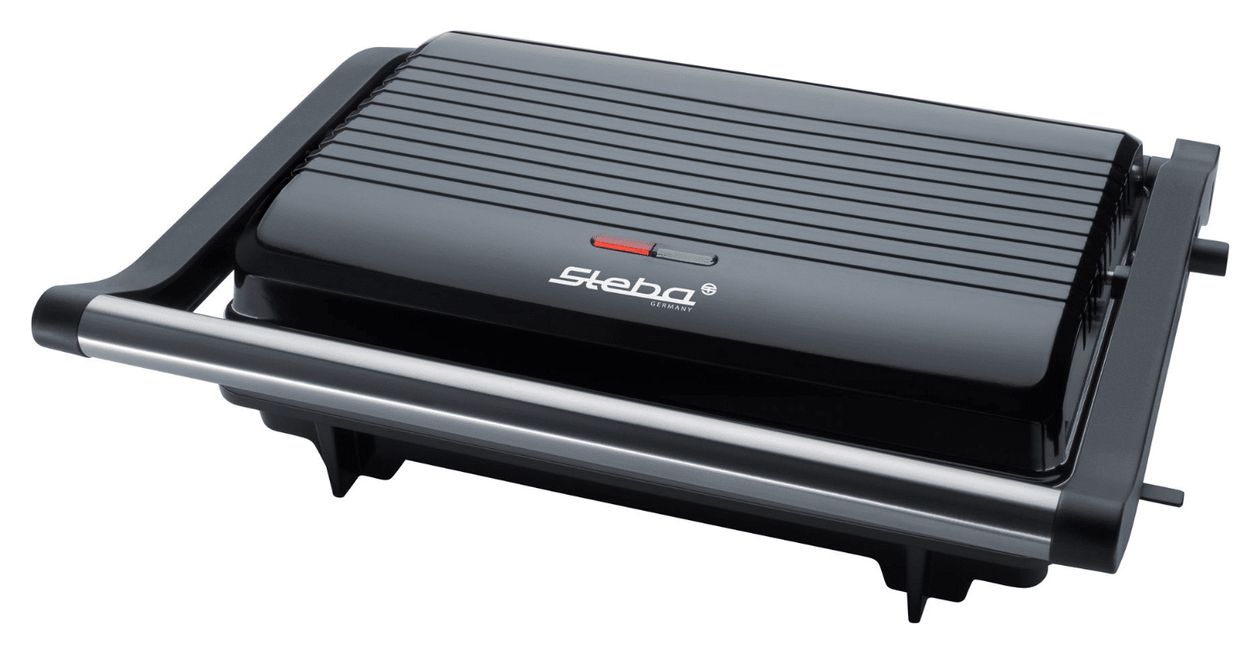 FG10 Grillino Kontaktgrill 1000 W mit 230 x 145 mm Fläche  (Schwarz) 