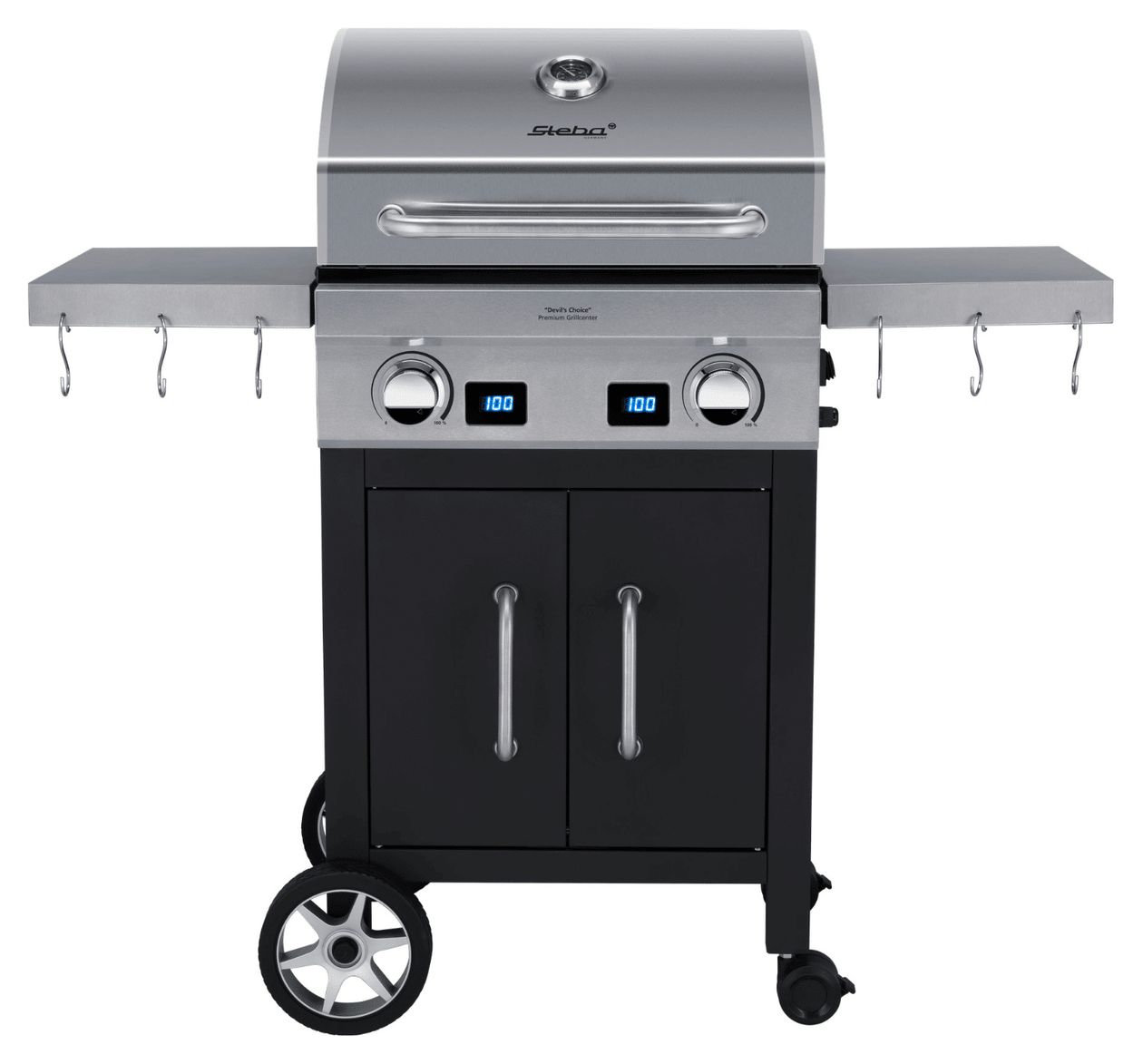 VG7000 Devils Choice Grillcenter 2800 W mit 540 x 320 mm Fläche  (Schwarz/Metallisch) 
