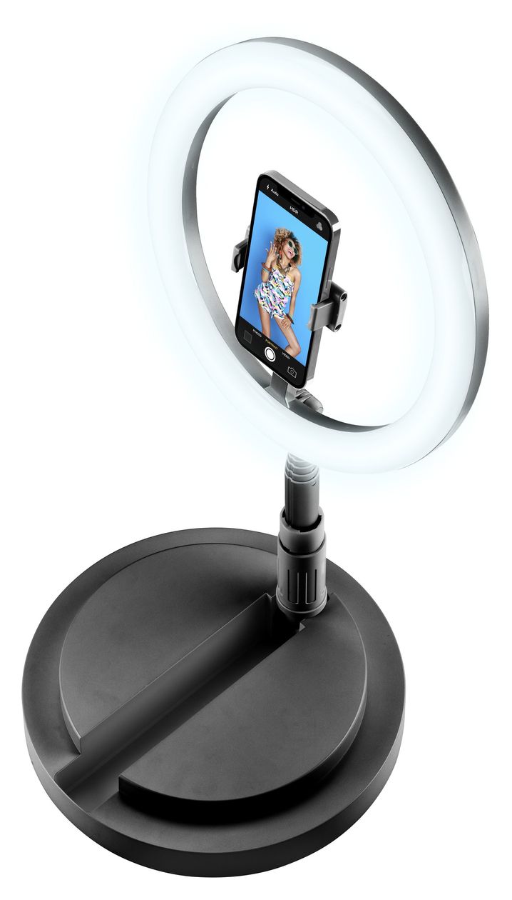 Selfie Ring Compact 70 mm Universal  (Schwarz) 