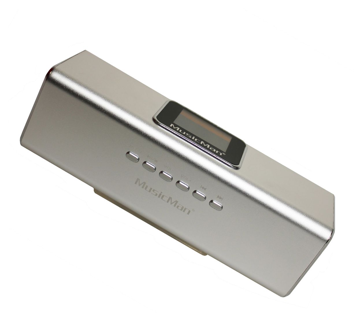 MusicMan MA mobiler Lautsprecher (Silber) 