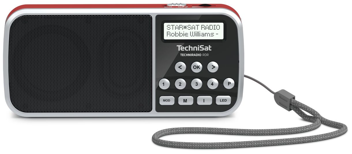 TechniRadio RDR DAB+, FM Radio (Rot) 